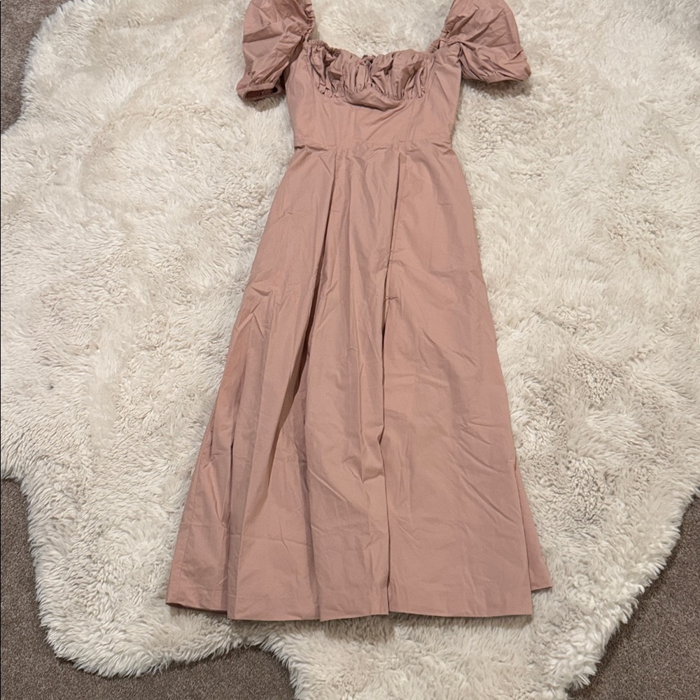 House of CB Blush Pink Mini Dress with Puff Sleeves - Picture 8 of 10